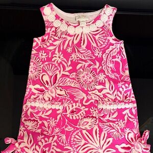 Lilly Pulitzer Pink and White Floral Dress